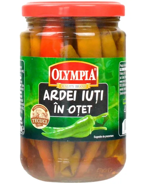 OLYMPIA GUINDILLAS PICANTES VINAGRE 314G/6