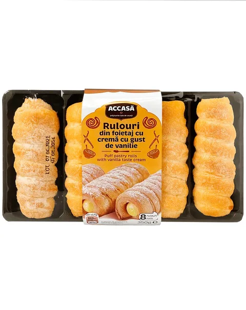 ACCASA ROLLITO CREMA VAINILLA 350G/6