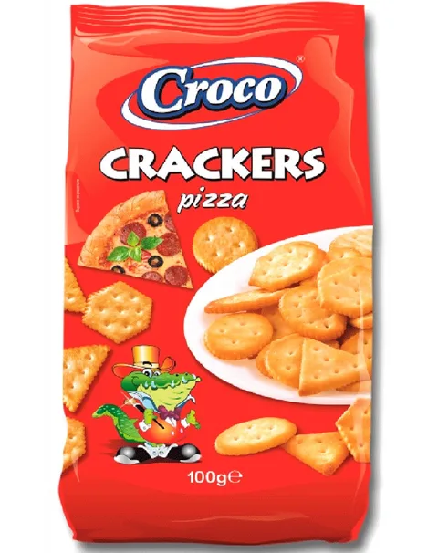 CROCO CRACKERS PIZZA 100G/12