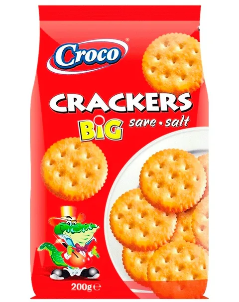 CROCO CRACKERS BIG 200G/12