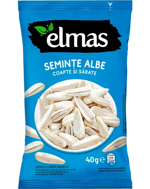 ELMAS PIPAS BLANCAS SALADAS 40G/24