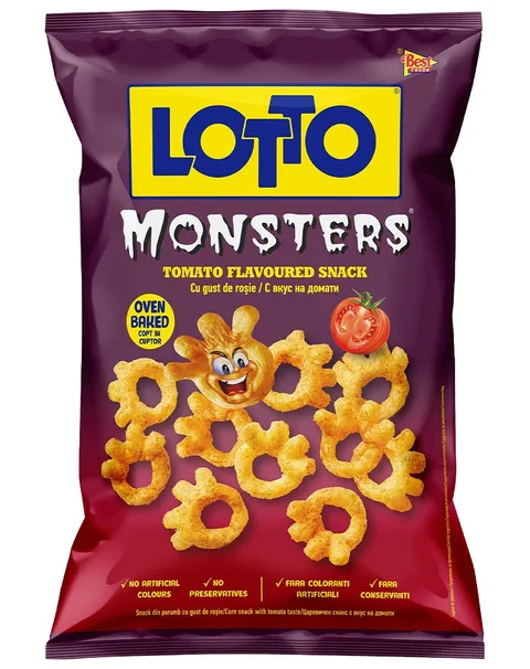 LOTTO SNACKS MONSTERS 75G/24