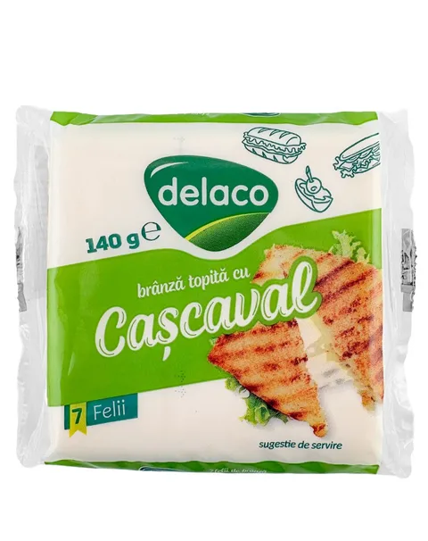 DELACO QUESO FUNDIDO LONCHAS QUESO CURADO 140G/16