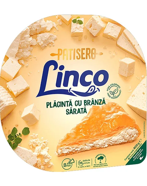 LINCO HOJALDRE QUESO SALADO 800G/10