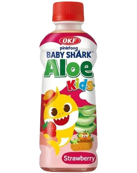 OKF BABYSHARK KIDS ALOE VERA FRESA 240ML/24