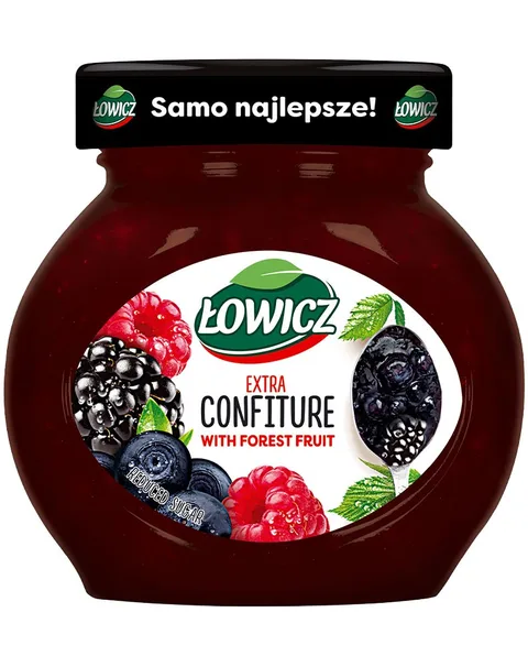 LOWICZ MERMELADA FRUTAS DEL BOSQUE 240G/8