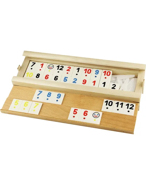 ART JUEGO RUMMY CAJA MADERA MEDIAS 36*11CM