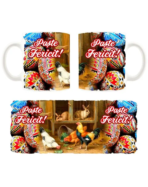 ART TAZA "FELICES PASCUAS" 350ML