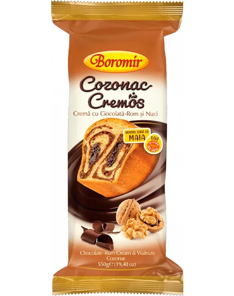 BOROMIR BIZCOCHO CHOCOLATE-RON-NUECES 550G/9