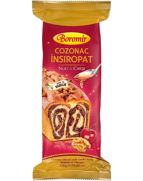 BOROMIR BIZCOCHO SIROPE NUECES-CEREZAS 550G/9