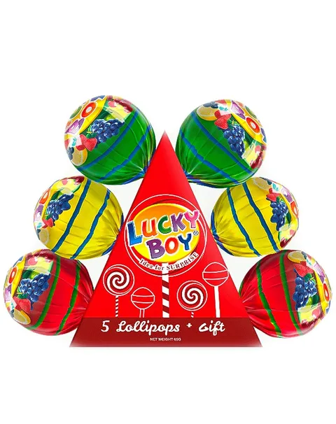 LUCKY LOLLYPOP CHUPACHUPS CHICOS 65G/6