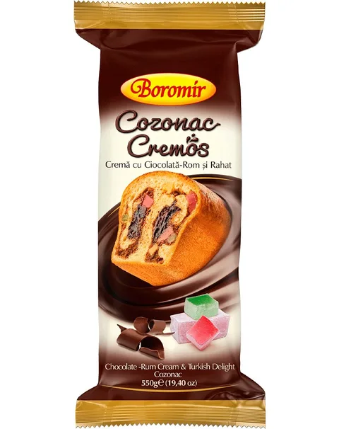 BOROMIR BIZCOCHO CHOCOLATE-RON-DELICIA TURCA 550G/9