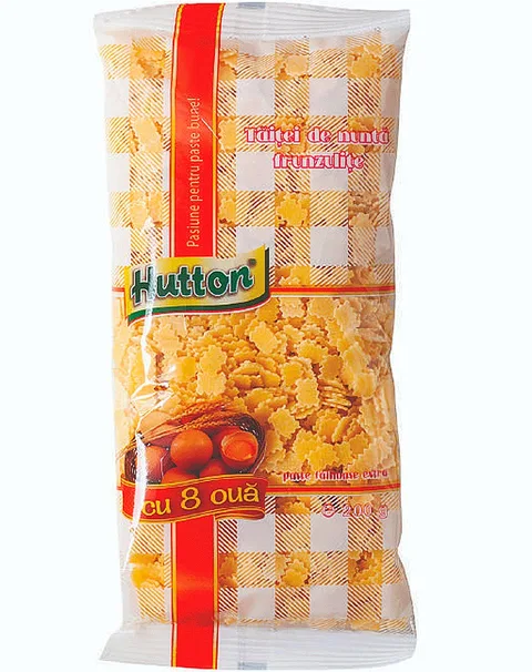 HUTTON FIDEOS MINI HOJAS 8 HUEVOS 200G/20