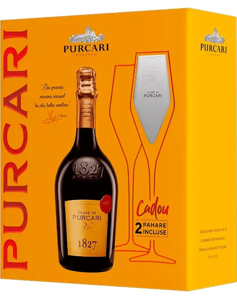 CEPTURA PURCARI CUVEE BLANCO BRUTO + 2 COPAS 0.75L/3