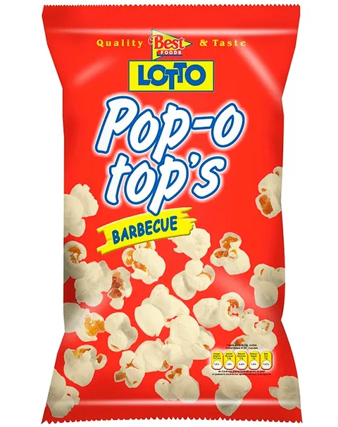 LOTTO POP-O TOP´S PALOMITAS BARBACOA 75G/18