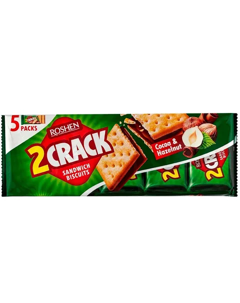 ROSHEN 2 CRACK GALLETAS CACAO-AVELLANAS 190G/26