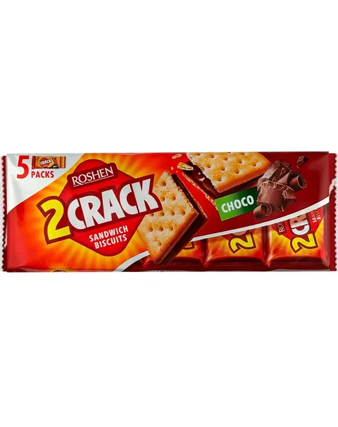 ROSHEN 2 CRACK GALLETAS CHOCOLATE 190G/26