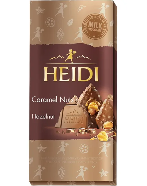 HEIDI CHOCOLATE CARAMELO-AVELLANAS 80G/20