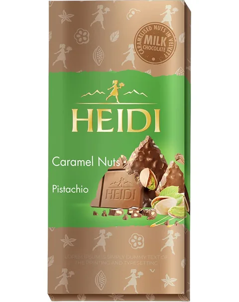 HEIDI CHOCOLATE CARAMELO-PISTACHO 80G/20