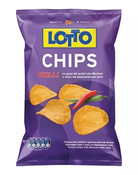 LOTTO CHIPS CHILLI 100G/19