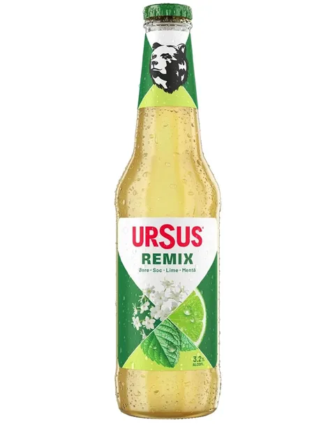 CERVEZA URSUS SAÚCO-LIMA-MENTA 0.33L/24