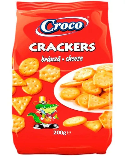 CROCO CRACKERS QUESO 200G/12