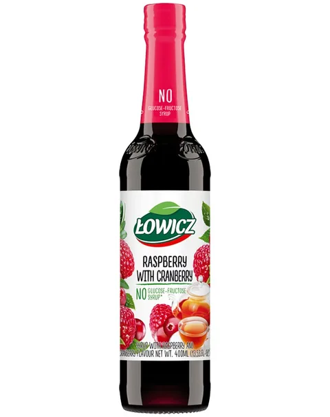 LOWICZ SIROPE FRAMBUESA-ARÁNDANOS 400ML/6